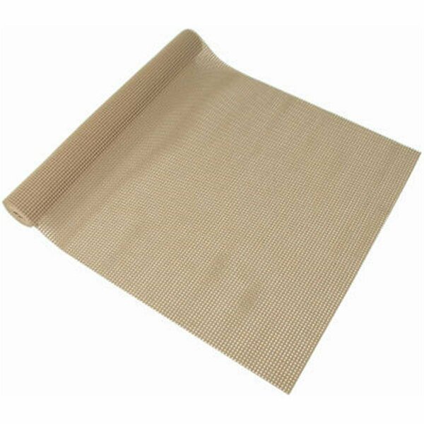 Daphnes Dinnette 05F-C7K59-06 Beaded Taupe Grip Shelf Liner - 18 in. x 5 ft. DA844293